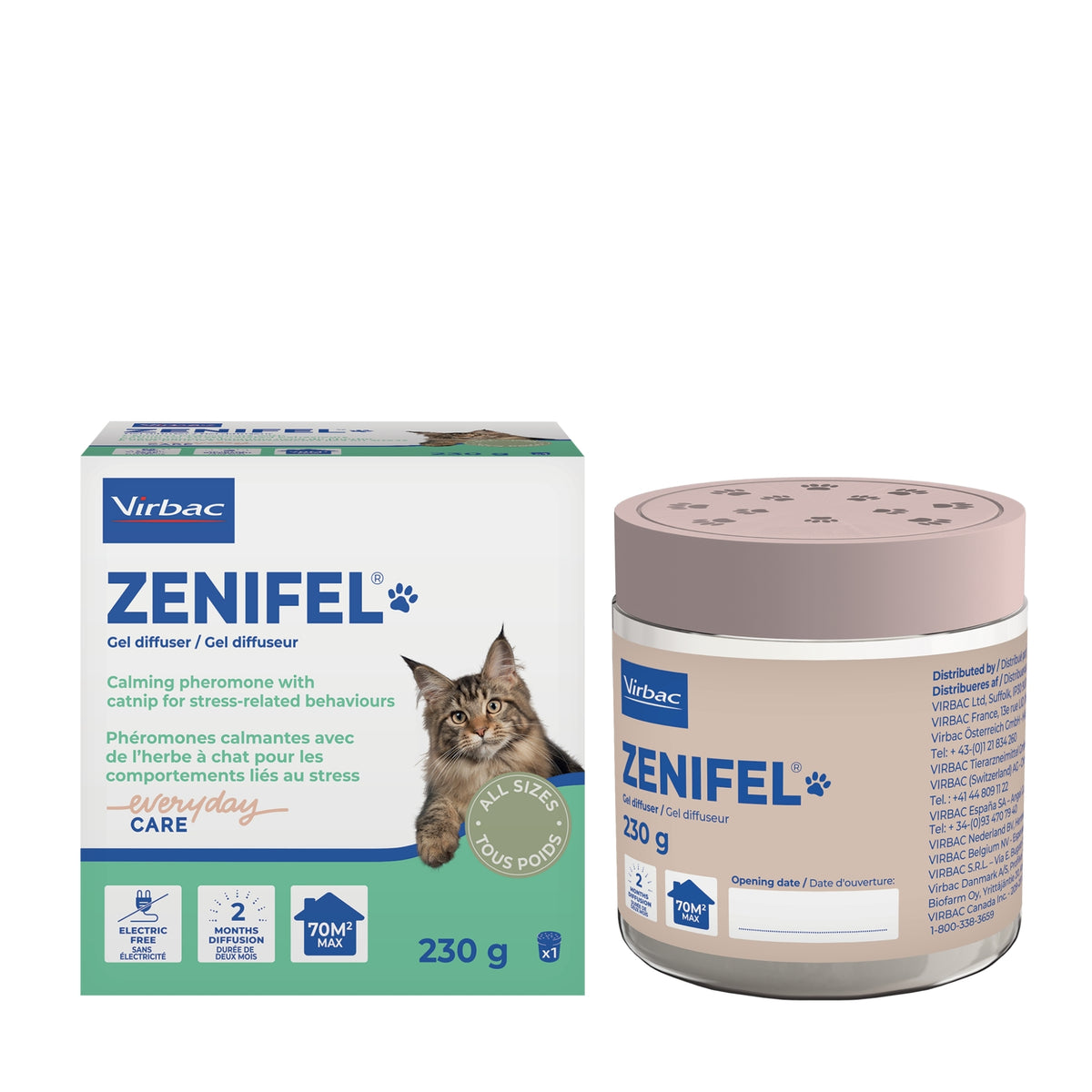 Virbac Zenifel Gel-Diffuser für Katzen 230g
