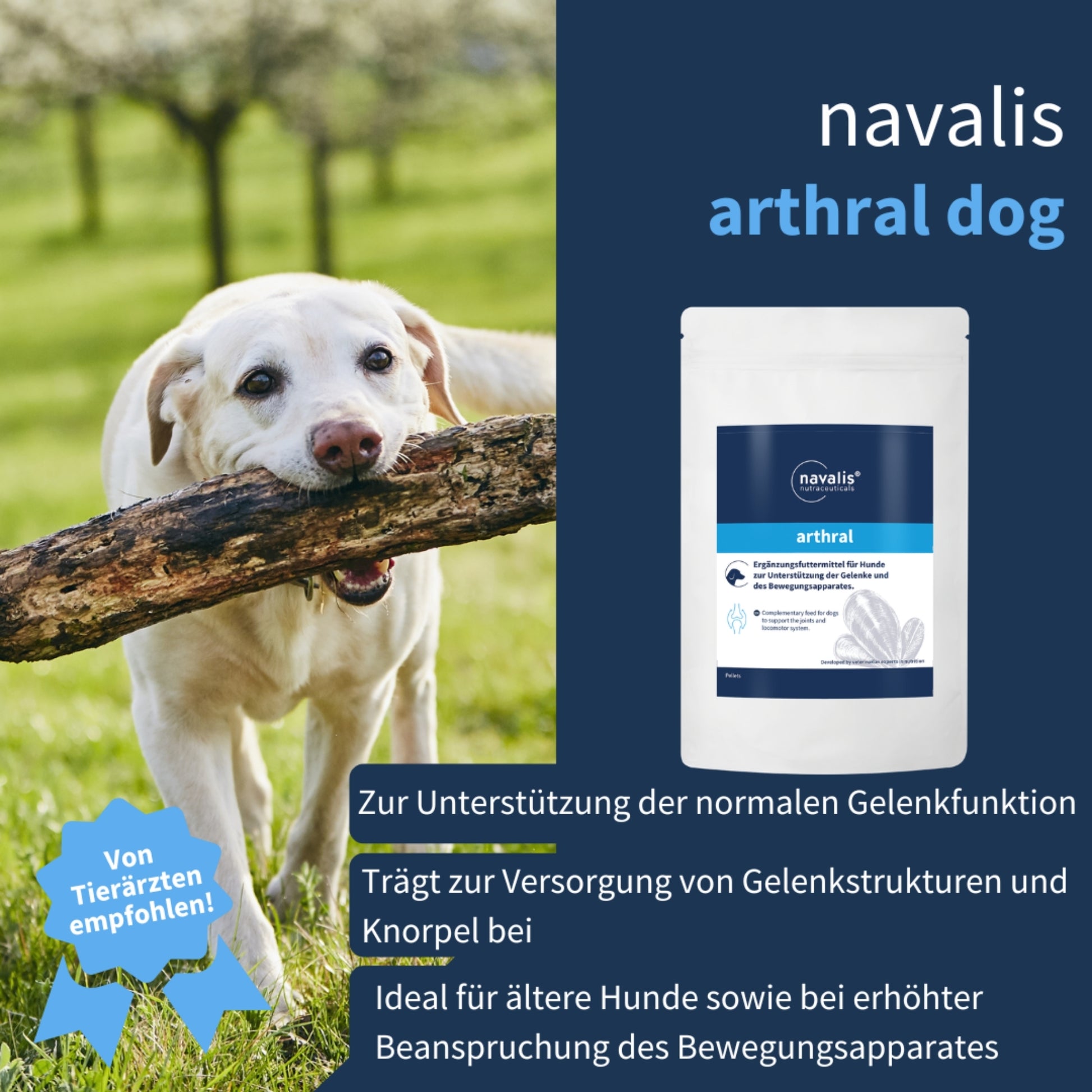 navalis arthral dog Pellets für Hunde 600g