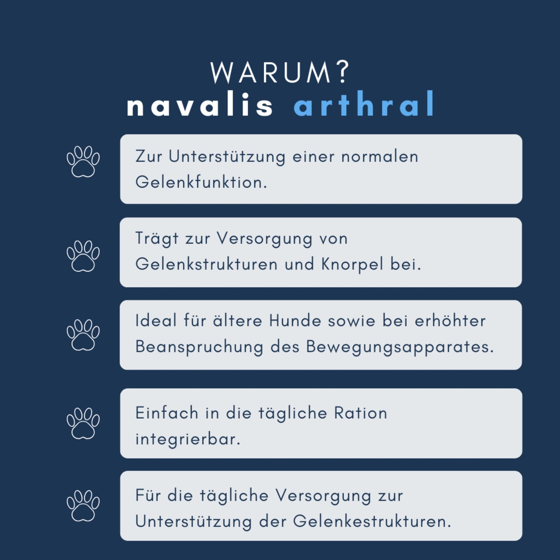 navalis arthral dog Pellets für Hunde 600g
