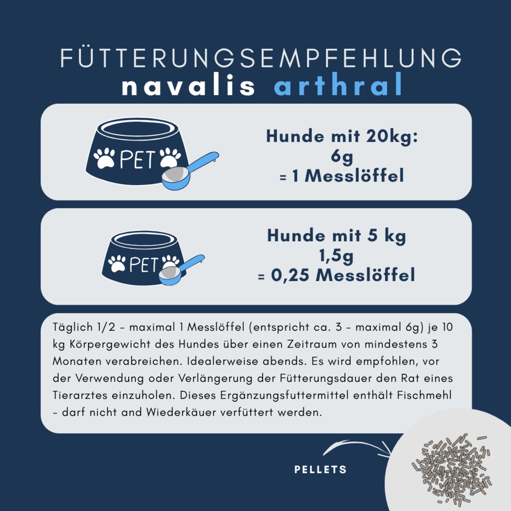 navalis arthral dog Pellets für Hunde 600g
