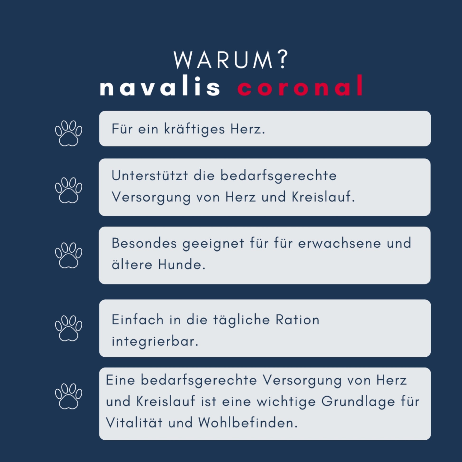 navalis coronal dog Pulver für Hunde 120g