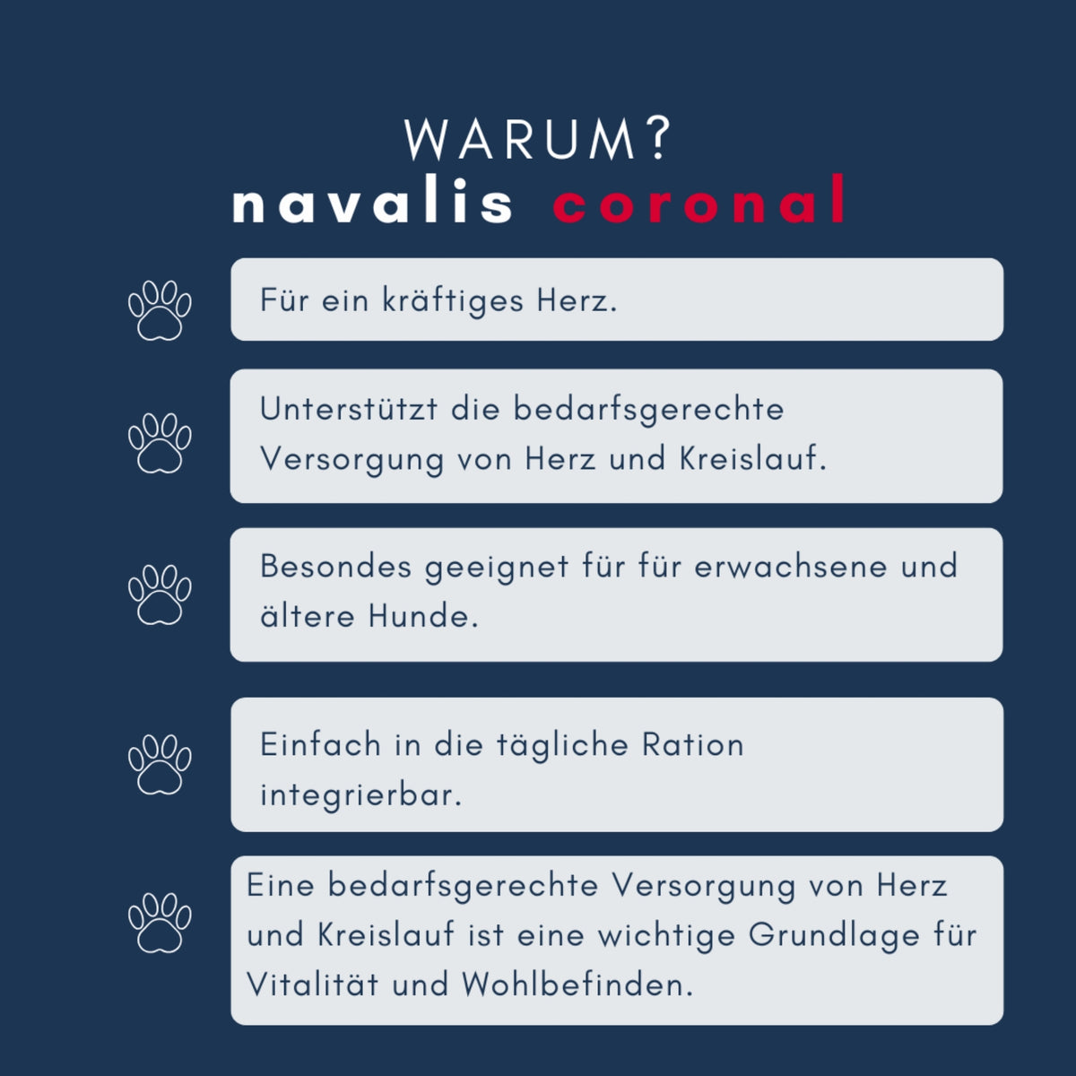 navalis coronal dog Pulver für Hunde 120g