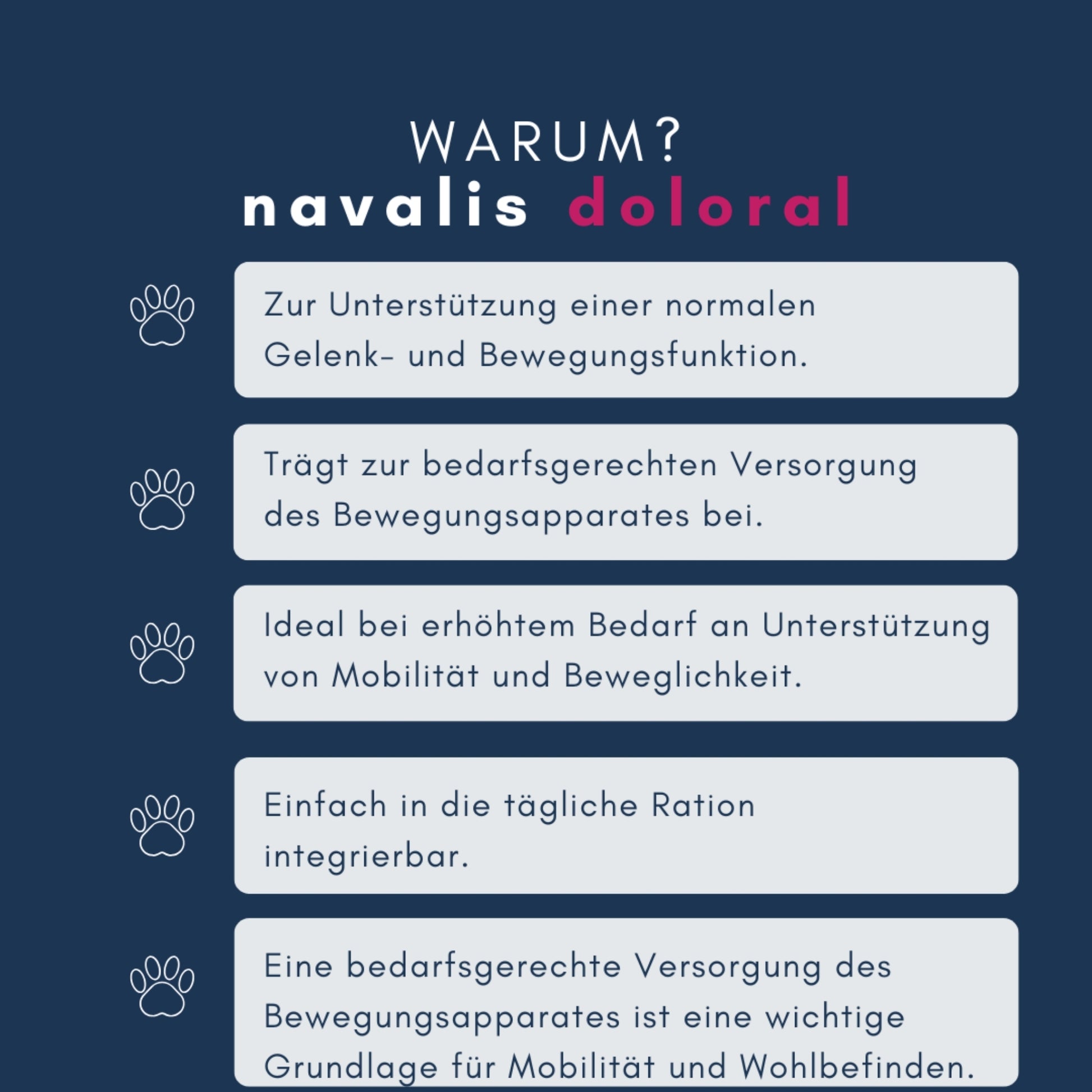 navalis doloral dog Pulver für Hunde 160g