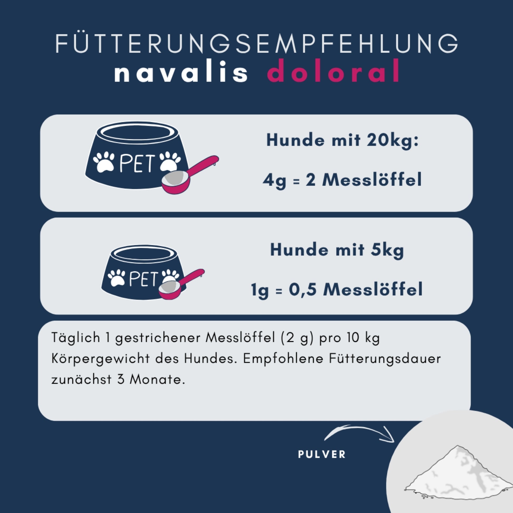 navalis doloral dog Pulver für Hunde 160g