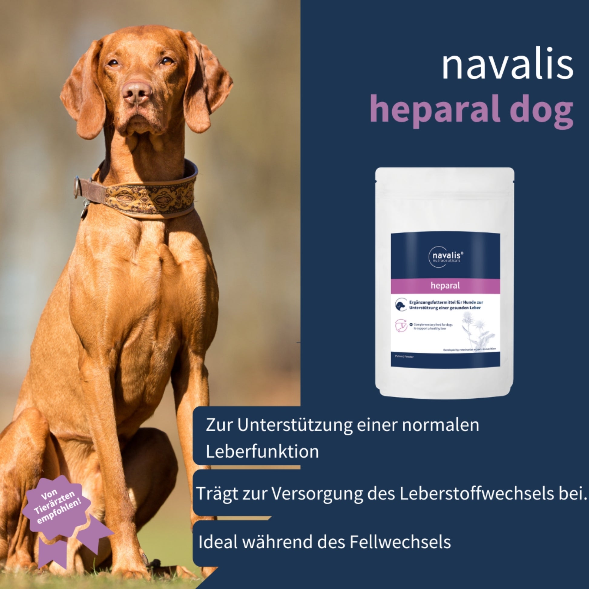 navalis heparal dog Pulver für Hunde 1kg