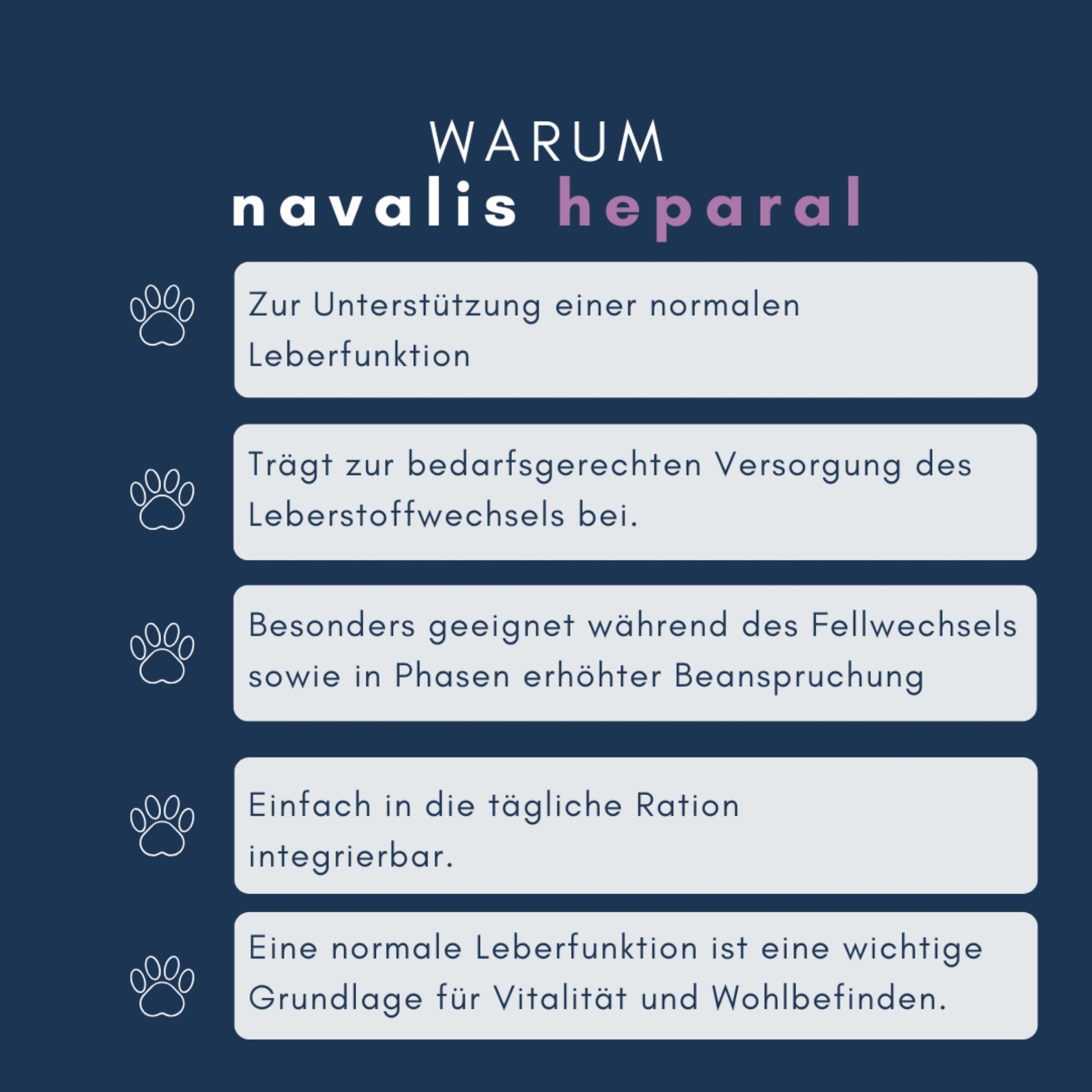 navalis heparal dog Pulver für Hunde 1kg