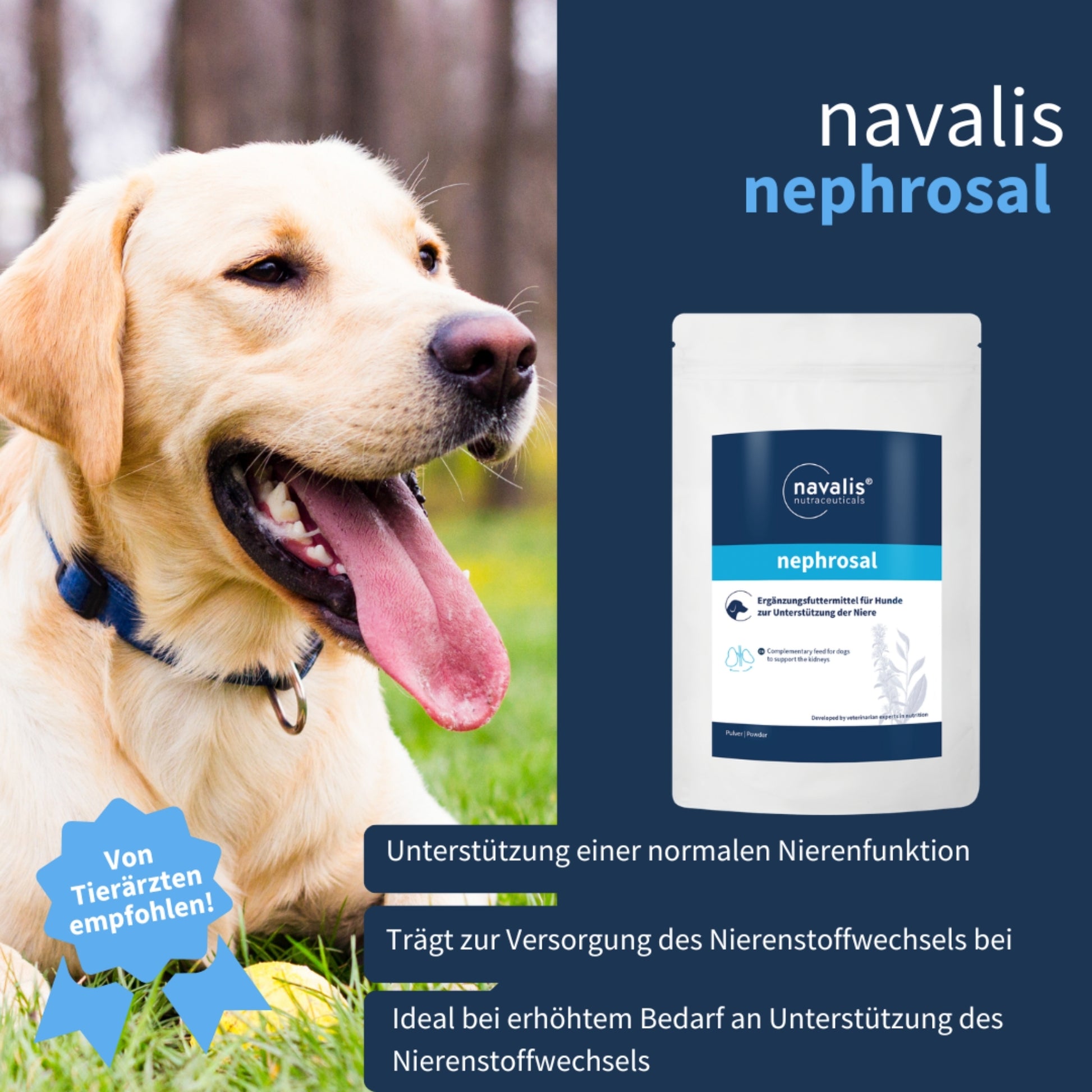 navalis nephrosal dog Pulver für Hunde 300g
