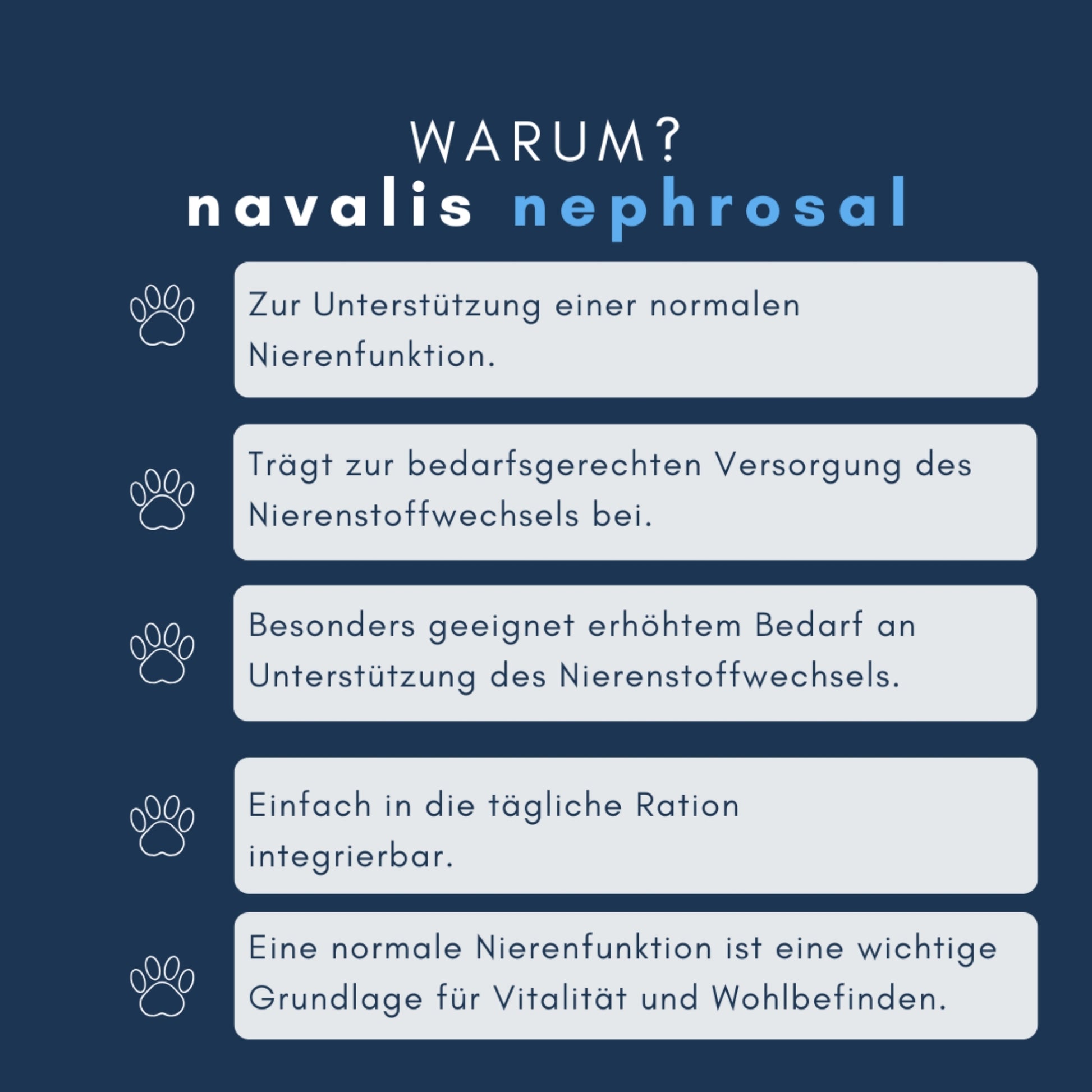 navalis nephrosal dog Pulver für Hunde 300g