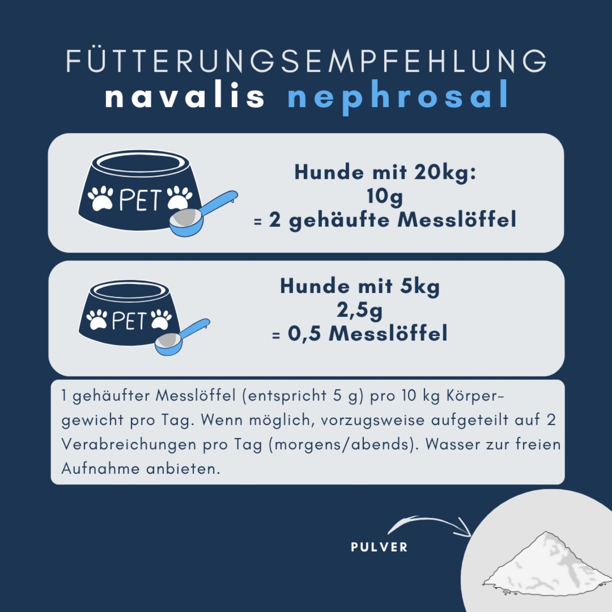 navalis nephrosal dog Pulver für Hunde 300g