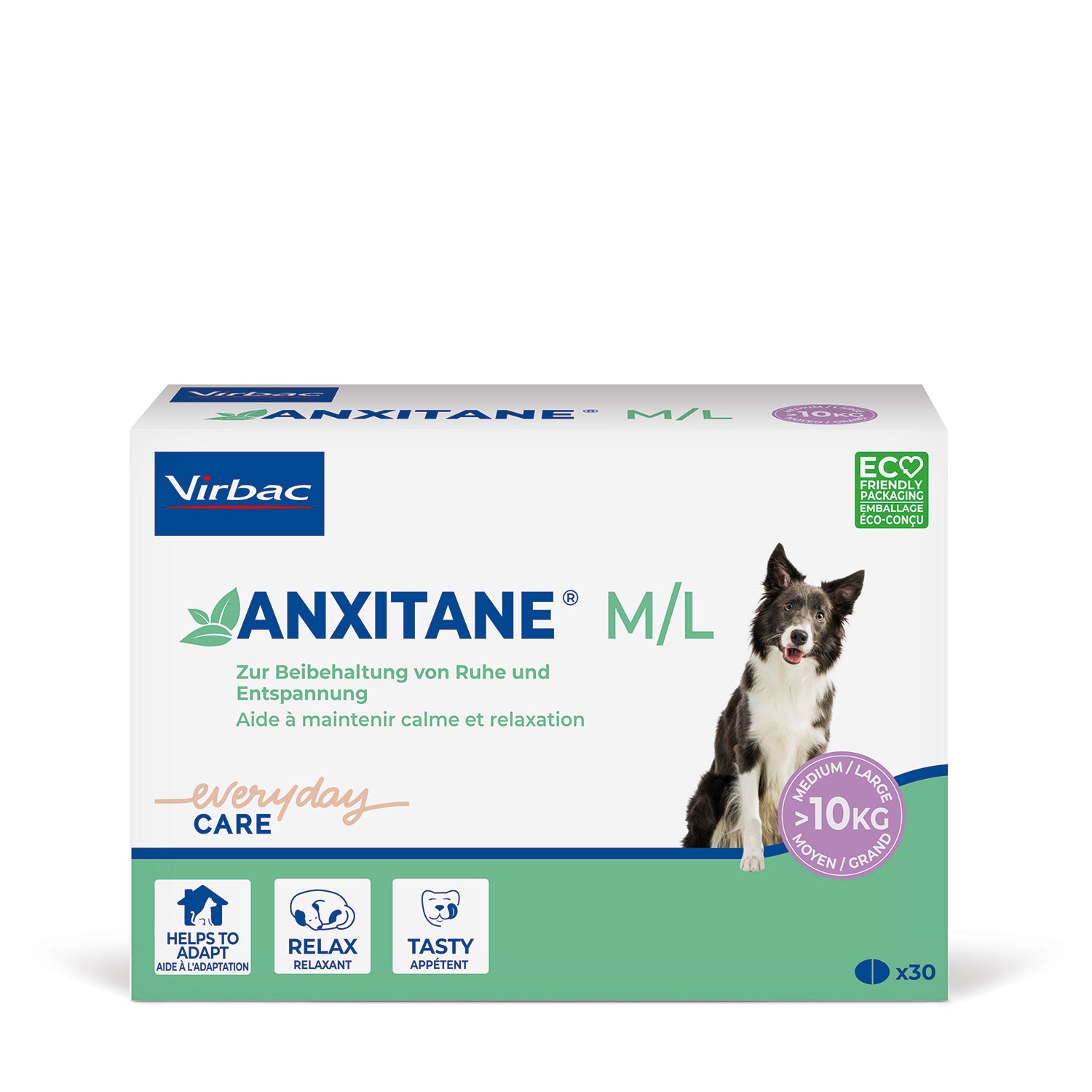 Virbac Anxitane M+L für Hunde >10kg 30Tabletten