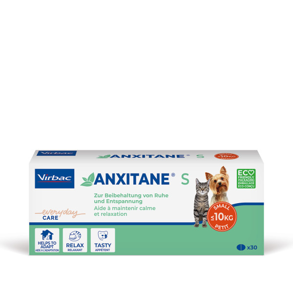 Vibrac Anxitane S für Katzen und kleine Hunde <10kg 30Tabletten