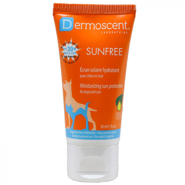 Dermoscent SunFREE Sonnencreme für Hunde und Katzen mit LSF 30+
